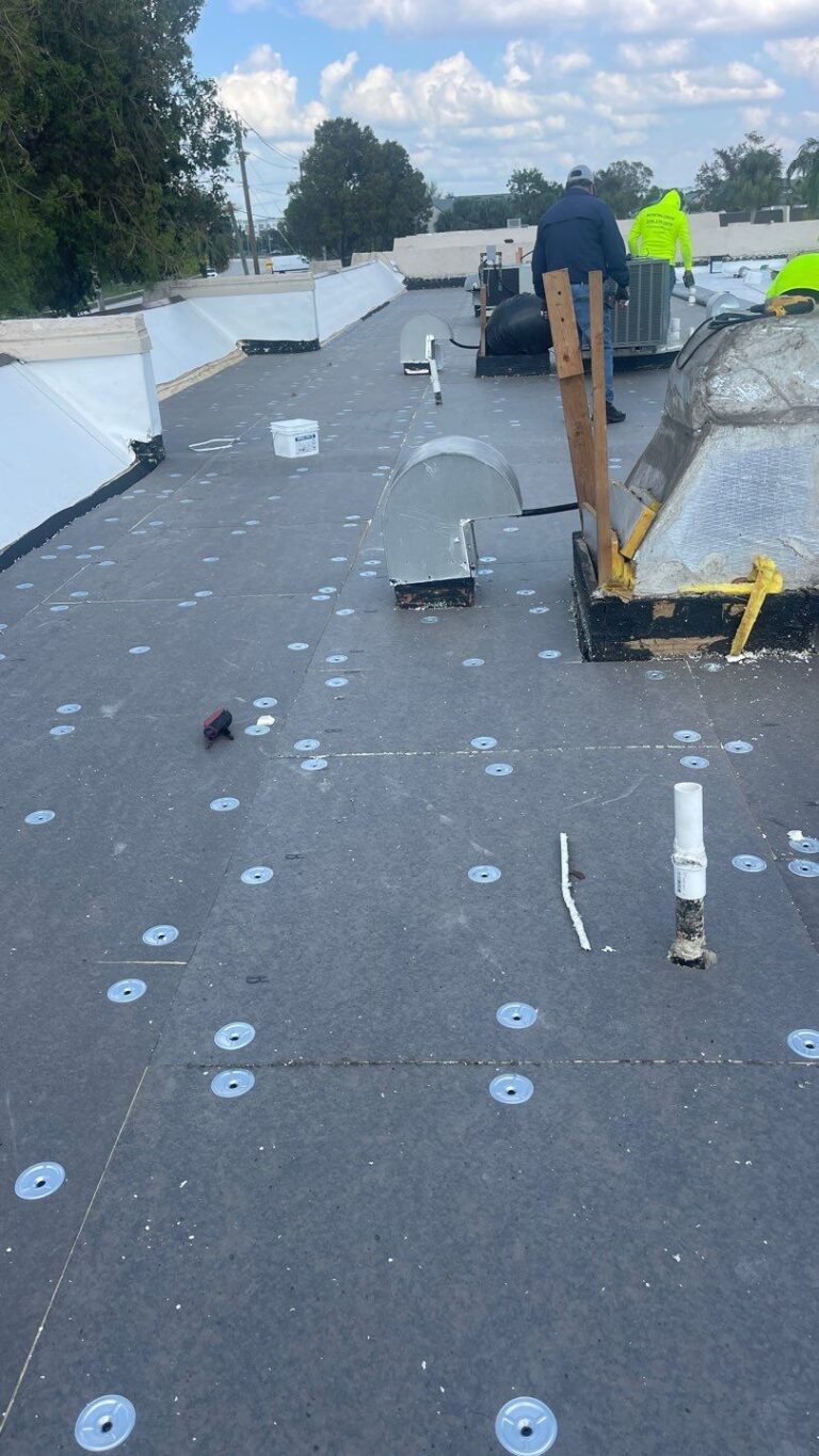 Professional roofer at work 9