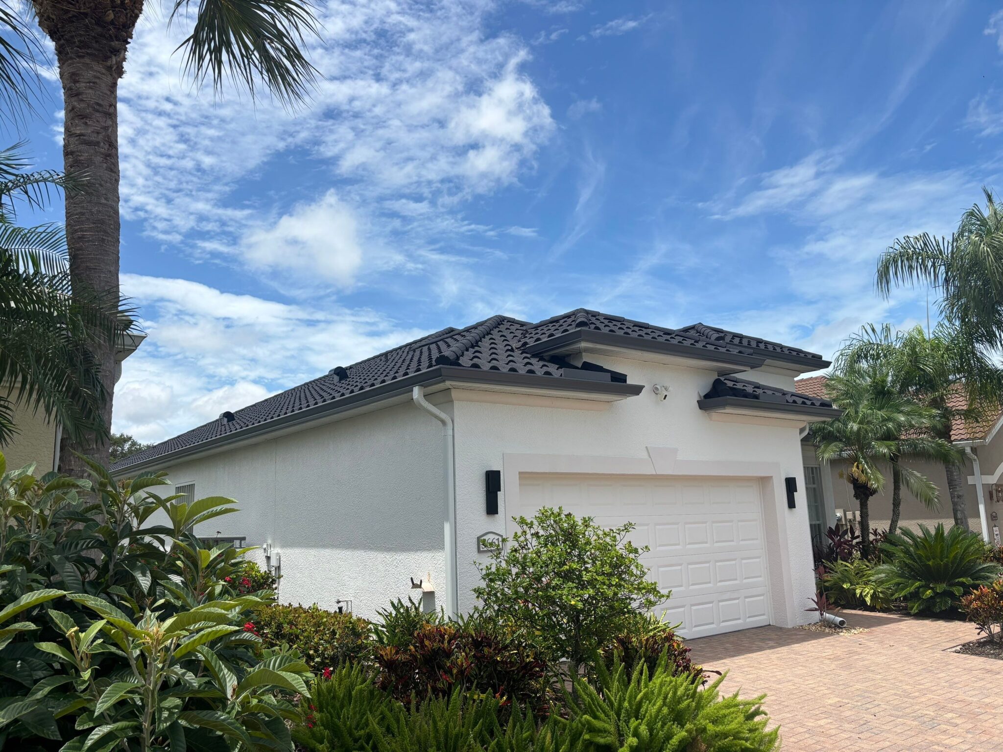 Standing seam gray metal roof residential final