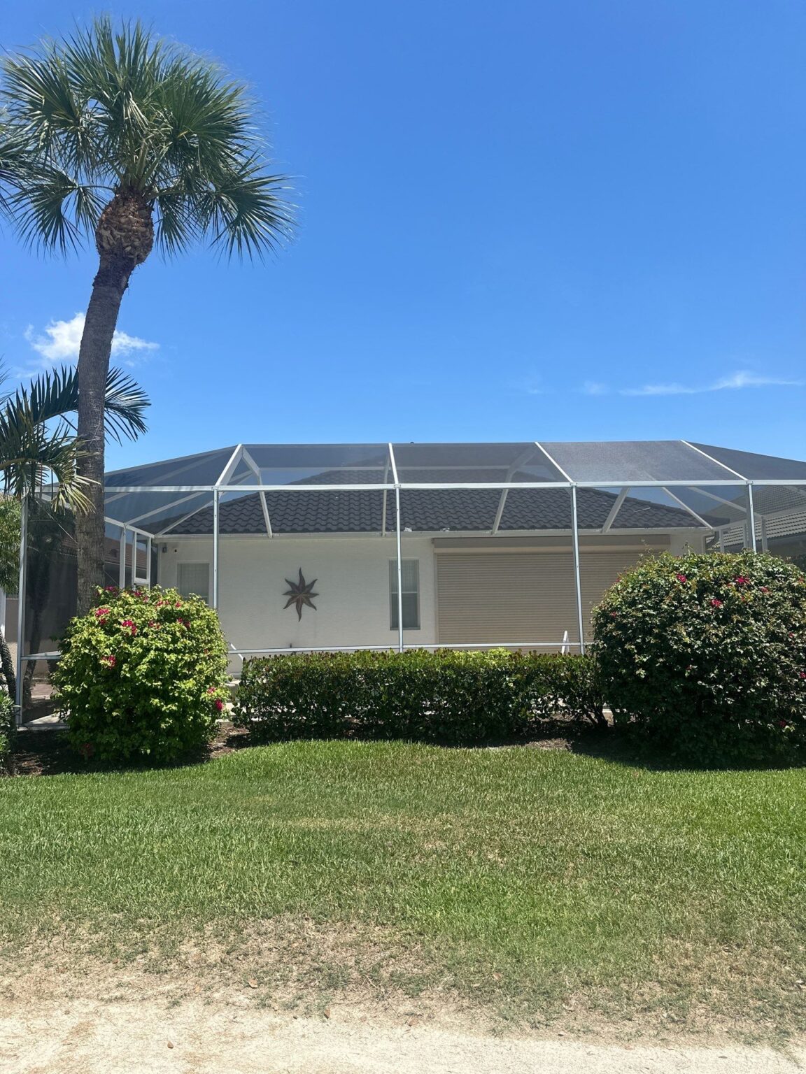 Gray shingle roof residential detailed installation