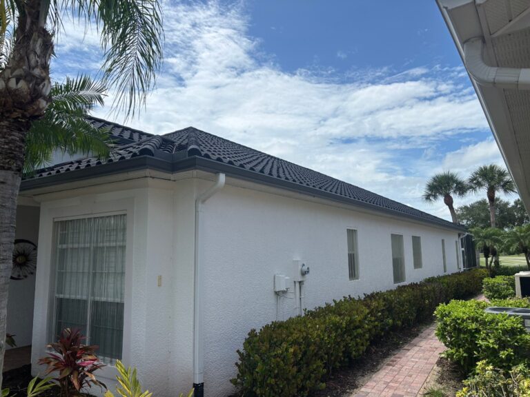 Dark brown shingle roof residential completed project