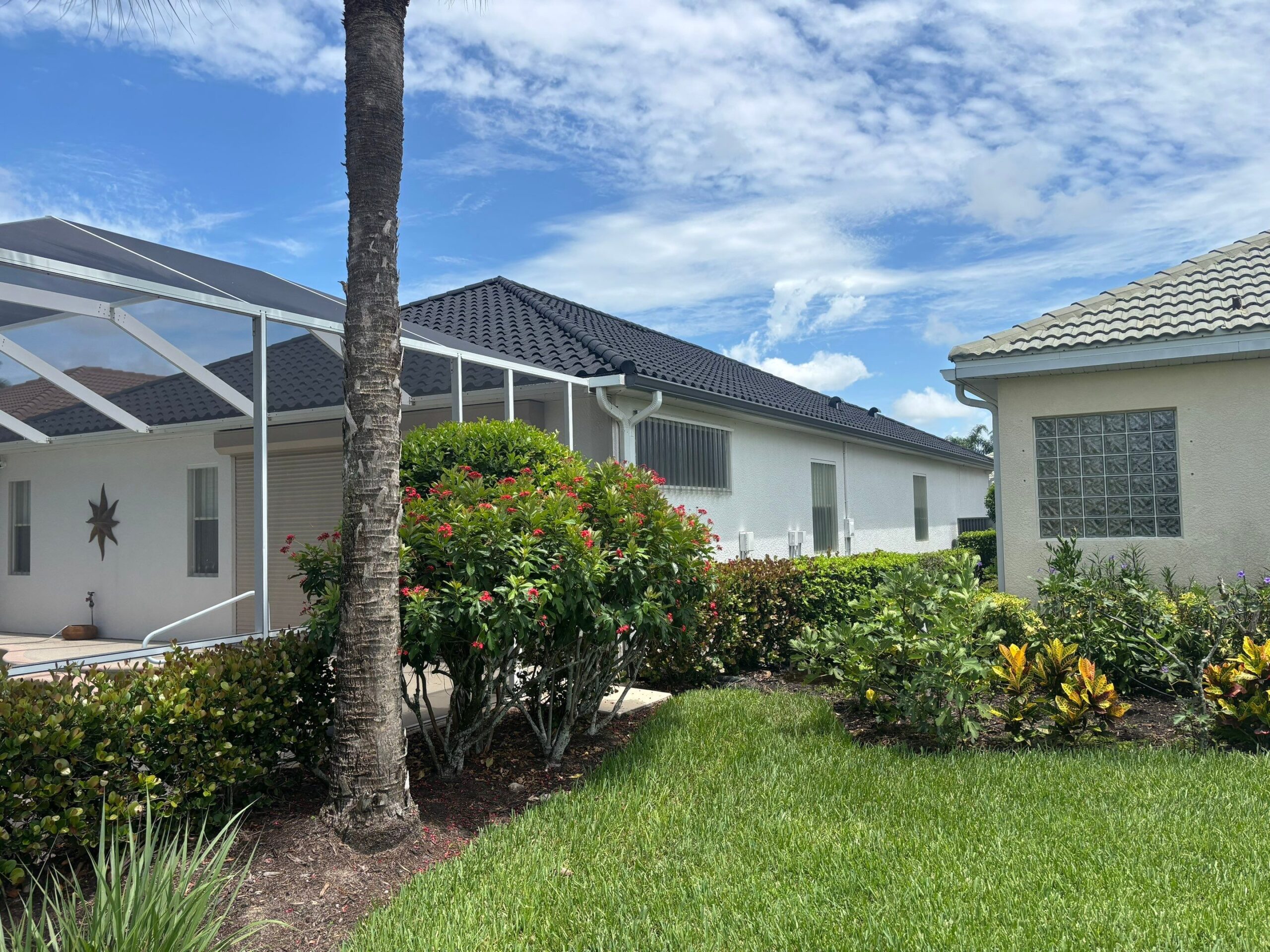 Dark brown shingle roof residential project