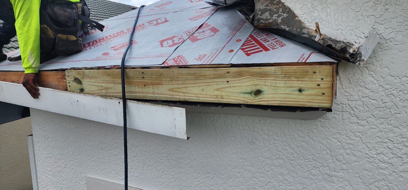 Red tile roof residential neighborhood